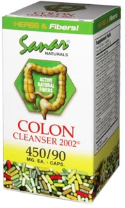 Sanar Naturals Colon Cleanser 2002 Herbs & Fiber 90 Capsules, Best by 12/2026 - Picture 1 of 1