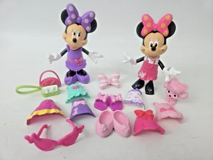 Disney Minnie Mouse Snap N’ Style Bow-Tique Dress Up Puppen Set Mattel 20 Teile - Bild 1 von 4