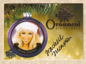 Benchwarmer 2015 Holiday Archives Ornament autograph card Tra'Shell Thompson 2/2 - Picture 1 of 2