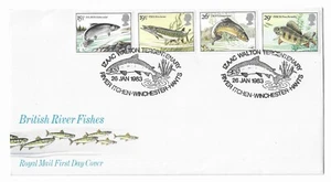 GB 1983 River Fish FDC - Izaak Walton Tercentenary - Picture 1 of 1