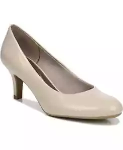LifeStride Z4897* Parigi Round Toe Slim Heel Pump Grey Women's Size 7 W - Picture 1 of 5