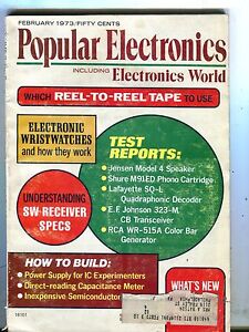 Popular Electronics Magazine February 1973 Reel-To-Reel Tape 070517nonjhe