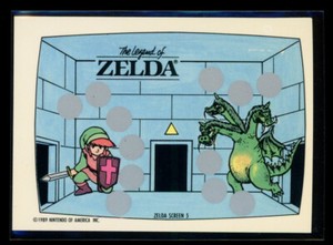 THE LEGEND OF ZELDA 1989 Topps Nintendo Scratch-Off Screen 5 NM C2