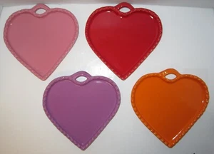 Williams Sonoma 7" Heart Appetizer Dessert Plate Rustic Heart Collection 4 pc - Picture 1 of 2