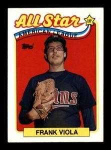 1989 Topps #406 Frank VIOLA 1988 AL All Star Pitcher TWINS  EXcellent  FREE ship