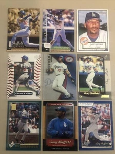 Gary Sheffield ⚾️ Los Angeles Dodgers Baseball Cards ⚾️ 9 Card Lot ⚾️ - Picture 1 of 12