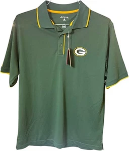 NFL Herren Green Bay Packers Polo Antigua Med. team apparel grün (neu mit Etikett) - Bild 1 von 12
