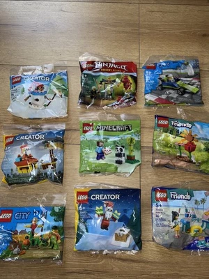 9 x LEGO Surtido Polybags Creador Ninjago Friends Disney City Sellado Foto 1 de 3