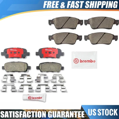 Pastilla de freno delantera trasera Brembo 8 para Infiniti G35 2008-2013 Infiniti G37 2007-2008 Foto 1 de 4