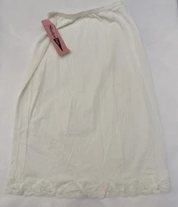 Vintage Shadowline Slip, neu mit Etikett, Gr. Small Tall, weiß, Made in USA - Bild 1 von 10