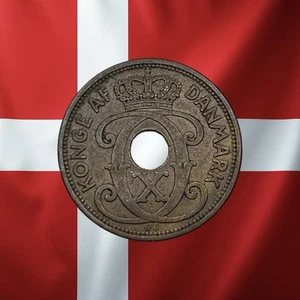 1935 Denmark 5 Ore - Combined Ship - Picture 1 of 2