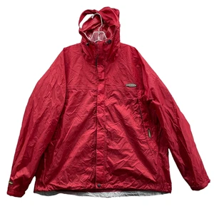 Stearns Windbreaker Jacket Mens XL Red Waterproof Coat Outdoor Moto Gorpcore 90s - Picture 1 of 13