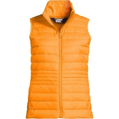 Chaleco de plumón LANDS' END talla grande 1X peso errante empacable nuevo con etiquetas $110 Foto 1 de 4
