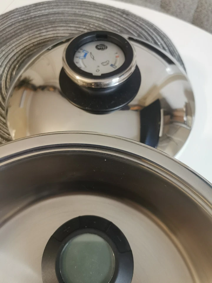 AMC, Premium Topf 24 cm , Tiefe 8 cm 3,5 Liter, Deckel Visiotherm Audiotherm - Bild 1 von 4