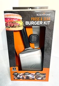 BNIB - Blackstone Stainless Steel Press & Sear 3pc Burger Grill Kit, 5462 - Picture 1 of 8