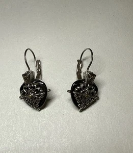 Brighton Lido Heart Leverback Earrings **RETIRED** - Picture 1 of 5