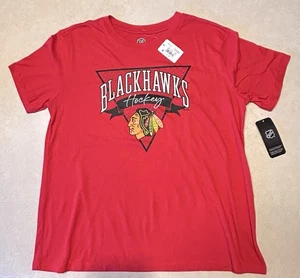 NHL Chicago Blackhawks Hockey rotes T-Shirt Large neu mit Etikett - Bild 1 von 5
