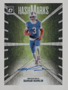 DAMAR HAMLIN 2024 DONRUSS OPTIC HASHMARKS PRIZM AUTO AUTOGRAPH **BILLS** - Picture 1 of 2