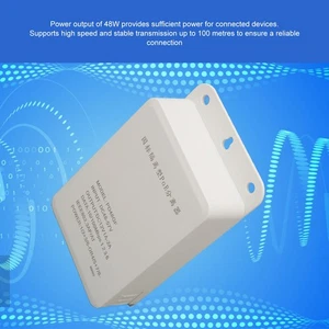 Power Supply Module PoE Adapter White Waterproof Stable Transmission High Pow CT - Picture 1 of 24