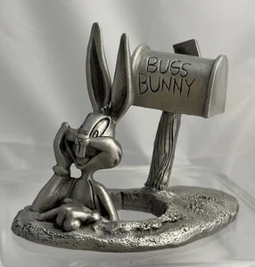 Bugs Bunny Vintage Looney Tunes Mailbox Figure Rawcliffe 1994 peltro 2,5 pollici. - Foto 1 di 13