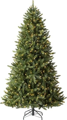 6/7/8 pies Árbol de Navidad artificial de abeto bálsamo Heritage preiluminado con Twinkly LE Foto 1 de 4