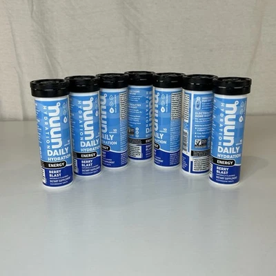 Nuun, Hidratación Diaria, Energía, Berry Blast 10 Comprimidos, Pack de 7, CAD 12/25 Foto 1 de 4