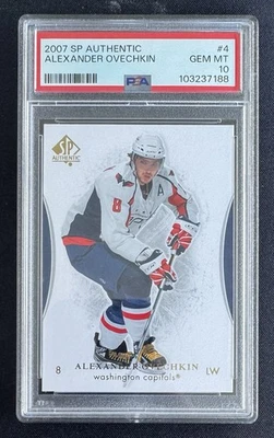 2007 Upper Deck SP Authentic Alexander Ovechkin PSA 10 GEM MINT #4 - Image 1 of 2