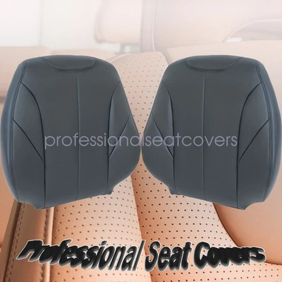 Cubierta de asiento de cuero negra para BMW F30 330i 340i 2012-2018 para conductor y pasajero Foto 1 de 4