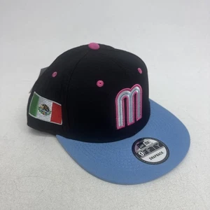 Cappello snapback Mexico WBC World Baseball Classic New Era 9Fifty nero/blu e rosa - Foto 1 di 11