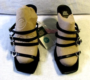 Wild Fable Cinturini Donna Britt Tacchi 096 03 6679 Nero Tg 9,5 "Nuovi Con Etichette" - Foto 1 di 12