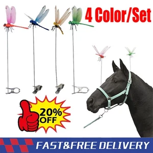 4PCS Finta Libellula Clip Impermeabile Esterno 3D Libellula Giardino Decorativo - Foto 1 di 19