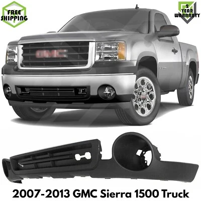 Front Valance Air Deflector Textured Plastic For 2007-2013 GMC Sierra 1500 Foto 1 de 4