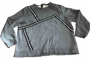 Men’s H&M This Hour Is Our Hour Grey Sweatshirt Size XL - Picture 1 of 9