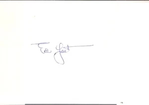 Handsignierte Karteikarte Eddie Yost Washington Senators 3rd Baseman (d2012) Engel - Bild 1 von 1