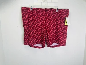 New All In Motion Men’s Hybrid Shorts Size XXL Red Palm Tree Graphic - Picture 1 of 7