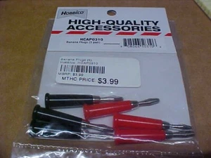 HOBBICO HCAP0310 = BANANA CONNECTORS (PLUGS) (3PR) - Picture 1 of 2