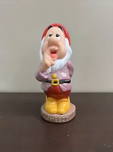 Walt Disney Sneezy 5" Biancaneve e i sette nani vasca cigolante in gomma giocattolo vintage - Foto 1 di 8