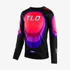 Troy Lee Designs Gp Pro Reverb Black / Glo Red Motocross Bmx Jersey Youth Small