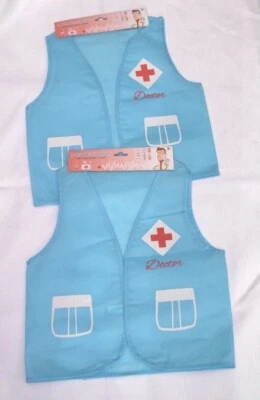 Lote de 2 chalecos disfraces de médico médico Halloween 3+ Foto 1 de 4