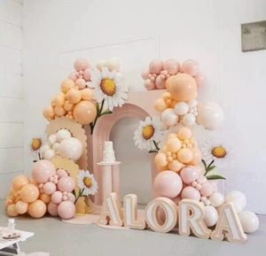 122Pcs Blush Pink Balloon Garland Arch Kit Double Stuffed Boho Macaron Pastel... - Picture 1 of 6