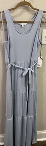 Elizabeth and James Maxi Dress Women's Medium Light Blue Peri Opal Sleeveless - Picture 1 of 6