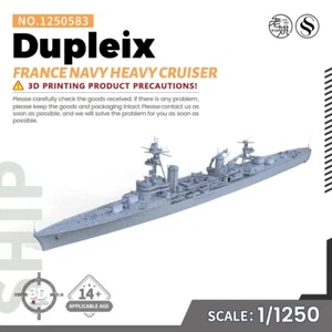 SSMODEL SSC1250583 1/1250 Military Model Kit France Navy Heavy cruiser Dupleix - Picture 1 of 4