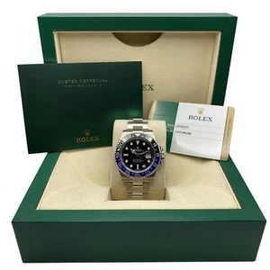 Rolex GMT-Master II Batman 116710BLNR Steel Ceramic Black Dial Watch B&P 2016 - Picture 1 of 6