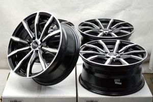 16" Black Wheels Rim Honda Fit Prelude Civic Accord Accent Elantra Miata Cooper - Picture 1 of 7