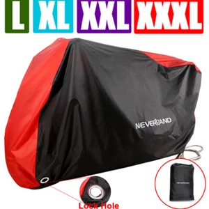 Motorcycle Cover Waterproof Heavy Duty for Outside Snow Rain Storage M-XXXL - Picture 1 of 18