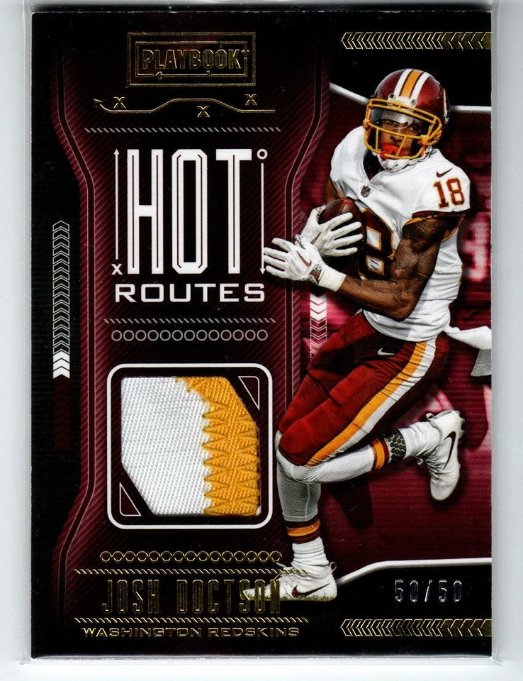 2018 Panini Playbook Jerseys Prime #20 Josh Doctson/50 (ref 190862) - Image 1 of 1