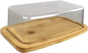 Butterdose Bambus Holz mit Deckel Butter Box - Picture 1 of 3