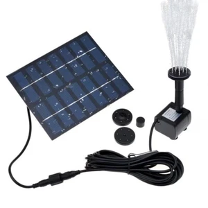 Solar Powered Water Pond Filter Pump Home Garden Submersible Fish Pond Fountain - Picture 1 of 8