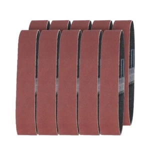 10 Pieces/Set 25x330mm Sanding Belts 120/320/600 Grits Sander Paper Belt Sander - Picture 1 of 10