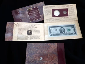 1993 Thomas Jefferson Coinage & Currency Commemorative Set- Star Note - Picture 1 of 8